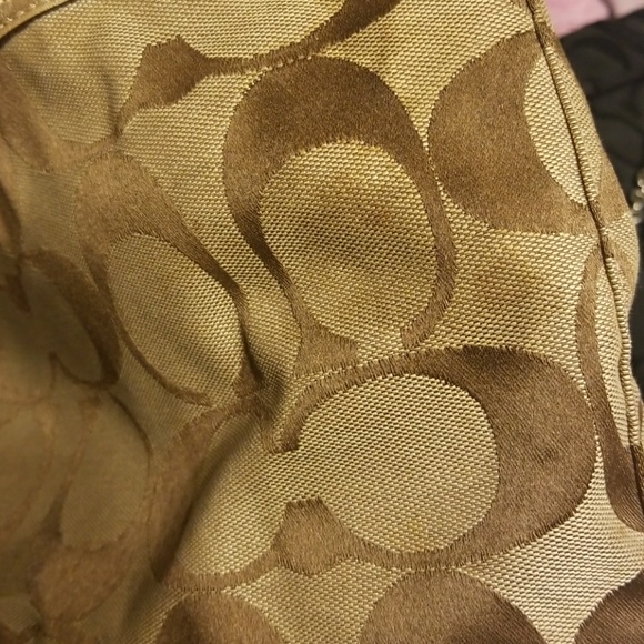 Coach gold purse.A couple visible stains - Picture 4 of 4